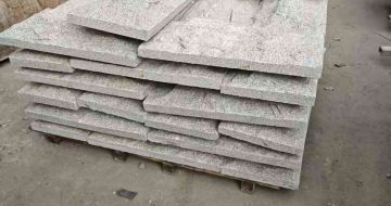 日照芝麻白蘑菇石，自然面