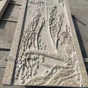 日照黄金麻别墅雕刻版 别墅私人定制