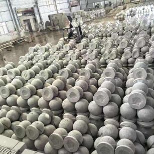 日照芝麻白圆球 石球 挡车球