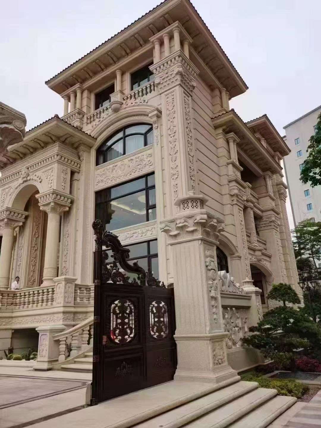 日照黄金麻别墅外墙异形定制